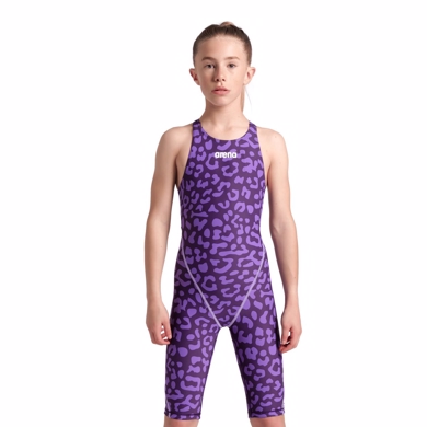 Arena - Powerskin ST Next LE Openback Girls Leopard Skin Violet